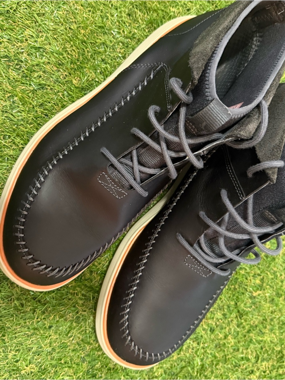 Chaco Leather Moc Toe Boots with Tan Accent